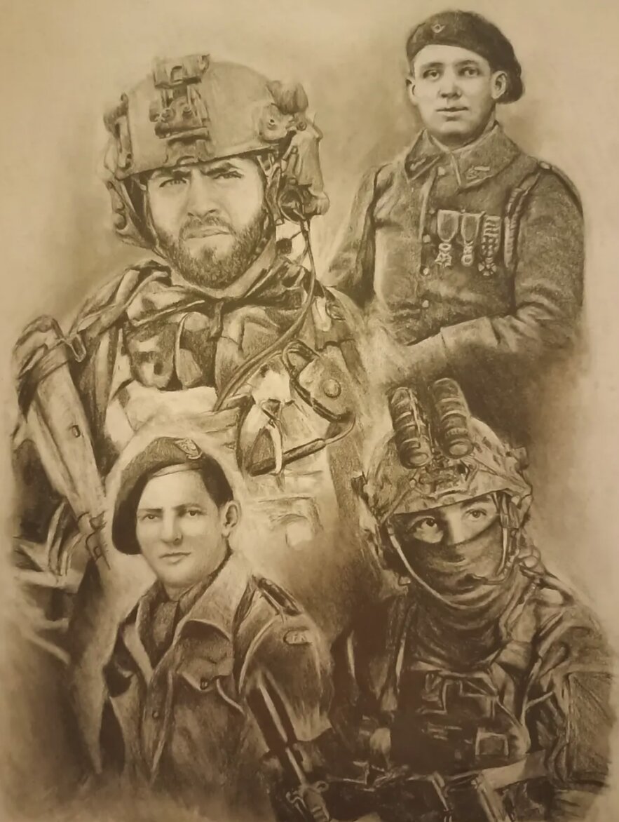 Hommage à Maxime Blasco, portrait au graphite